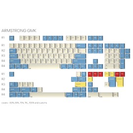 DROP + MiTo GMK Godspeed Custom Keycap Set - Doubleshot Cherry Profile - Compatible with Cherry-MX Style Stems & Layouts: 60%, 65%, 75%, TKL, 100% Mechanical Keyboards (Armstrong Kit)