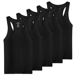 5 Pack: Womens Quick Dry Fit Ladies Tops Blouse Tee Athletic Yoga Workout Running Gym Active Tees Exercise Women Racerback Sleeveless Flowy Fitness Loose Fit Moisture Wicking Tank Top - Set 5,L