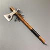 PS 19" Tomahawk Axe Hatchet with Pipe Function. for Camping,