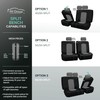FH Group Car Seat Cover for Back Seat in Black