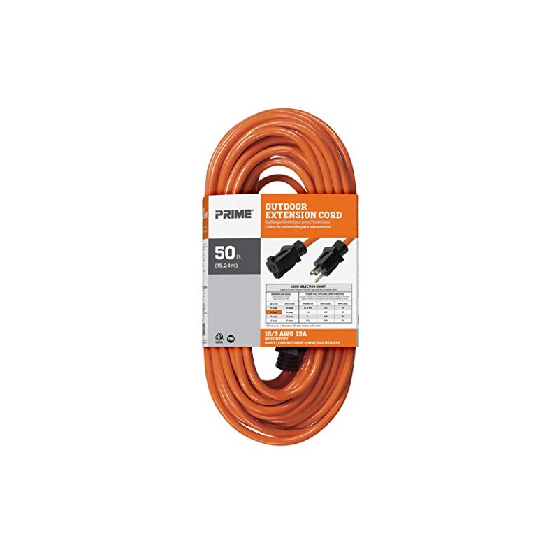 Prime Wire & Cable EC501630 50-Foot 16/3 SJTW Medium Duty