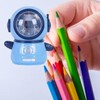 Spaceman Pencil Sharpeners Cartoon Cute Safe Flexible Electric Pencil Sharpener