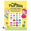 Pinky Tonky Kids Full Skin Nail Sticker, AN-12 (Cat Friends), 4 pcs / 핑키통키 키즈 풀스킨 네일스티커, AN-12(냥이 친구들), 4개