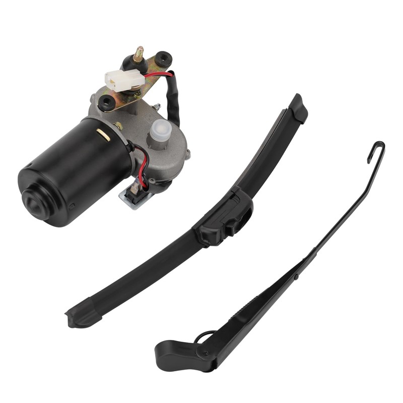 SMOTRCC UTV 12V Electric Windshield Wiper Motor Kit with 16"