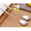 MIUPOO Miupoo Spoons,Stainless Steel Long handled soup spoons,Silver,10 Piece (8.7x1.6