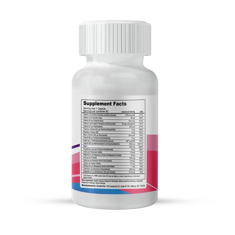 BariatricPal Multi-ADEK Bariatric Multivitamin Capsules (60 Count)