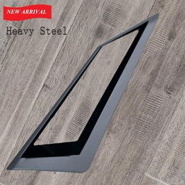 Floor Register 4x10 Tiles Vent Covers Vents registers 4 X 10 Tile Insert Cover Steel 10x4 Drop in with Custom Made Tiles Inserts Tray Low Profile Hardwood Floors grates Grille Marble Flooring (Gray)