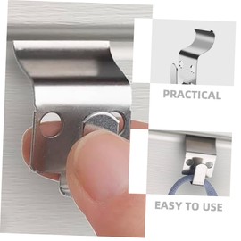 ULTECHNOVO 4pcs Heavy-Duty Vinyl Siding Hooks Stainless Steel Hangers for Seamless Wall Hanging Stylish and Siding Hooks for Outdoor Use Easy Installation and Elegant Design
