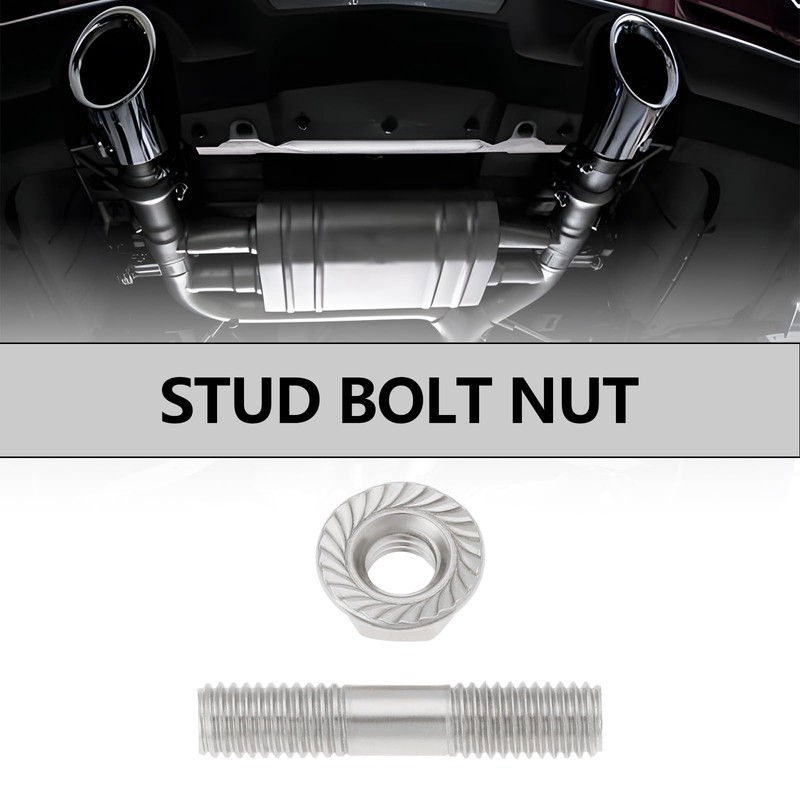 VGOL 8 Sets M8x1.25 Double Headed Bolt Nut Set 42mm
