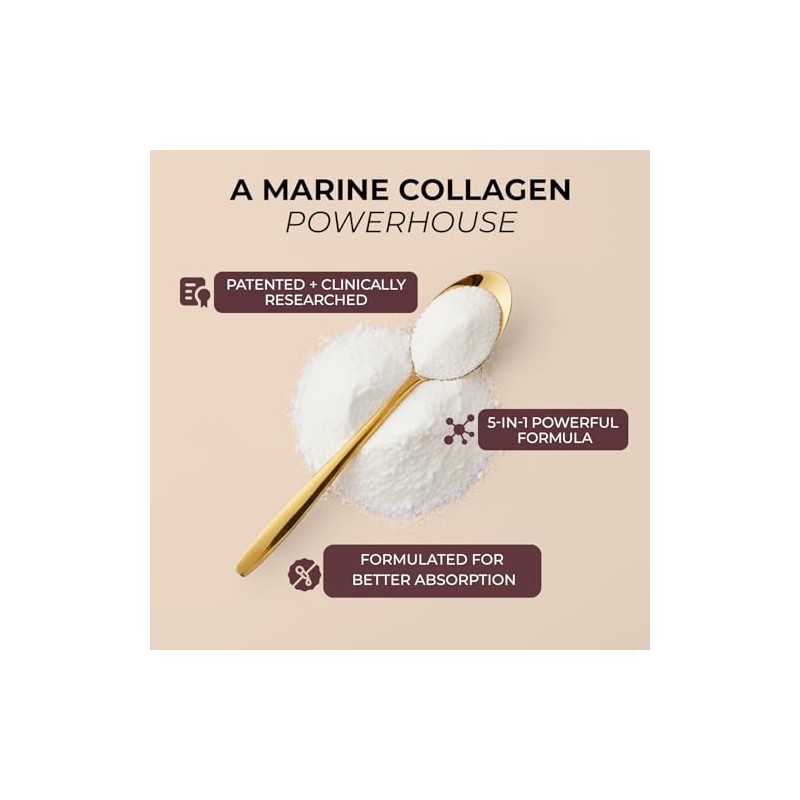 Inspiriko Marine Collagen Powder for Women, Hydrolized Collagen Peptides