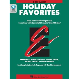 Essential Elements Holiday Favorites: Bb Bass Clarinet Book with Online Audio