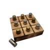 2nd Shot Round Tic Tac Toe Bullet Casing Board, Man