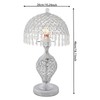 WUSILILU Crystal Table Lamp, E26 Modern Touch Bedside Desk Lamp