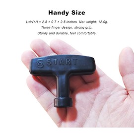 ZLKSKER 2 pcs Gasoline Engine Starter Handle Grip, Recoil Starter Pull Handle for Lawn Mower, Generator, Chainsaw