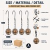 4-Pack Metal Bird Feeder for Garden Feeding – Hanging Suet