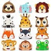 Homiliky 24Pcs Animal Birthday Party Hats and Headbands, Jungle Safari