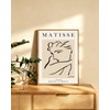 Matisse Framed Wall Art Black Beige Women Face Line Art
