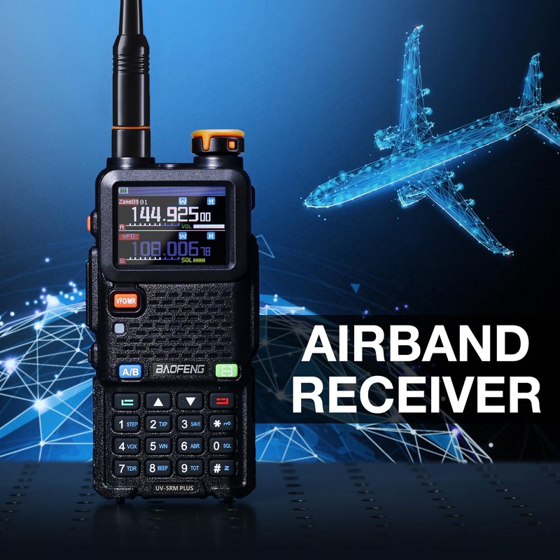 BAOFENG UV-5RM PLUS GPS Ham Radio Handheld, 10W Long Range