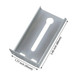 LONTAN Rear Mounting Brackets for Drawer Slide 5 Pairs B4502 Cabinet Bracket Drawer Track Guide Kitchen Replacement Parts for 1.77in(45mm) Width Furniture Gildes