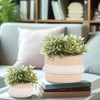 HLWDFLZ 6-Piece Decorative Storage Set Woven Rope Basket for Storage