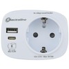 Electraline 70036 Travel Adaptor USA, Germany Plug, USA Adapter Socket