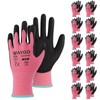 KAYGO Safety Work Gloves PU Coated-12 Pairs, KG11P Seamless Knit