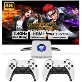Fvbade [32000 in 1] 78S Retro Game Console mini Box Retro Gaming Console Plug and Play, 2.4g Dual Wireless Controllers Favorites List Category of Games