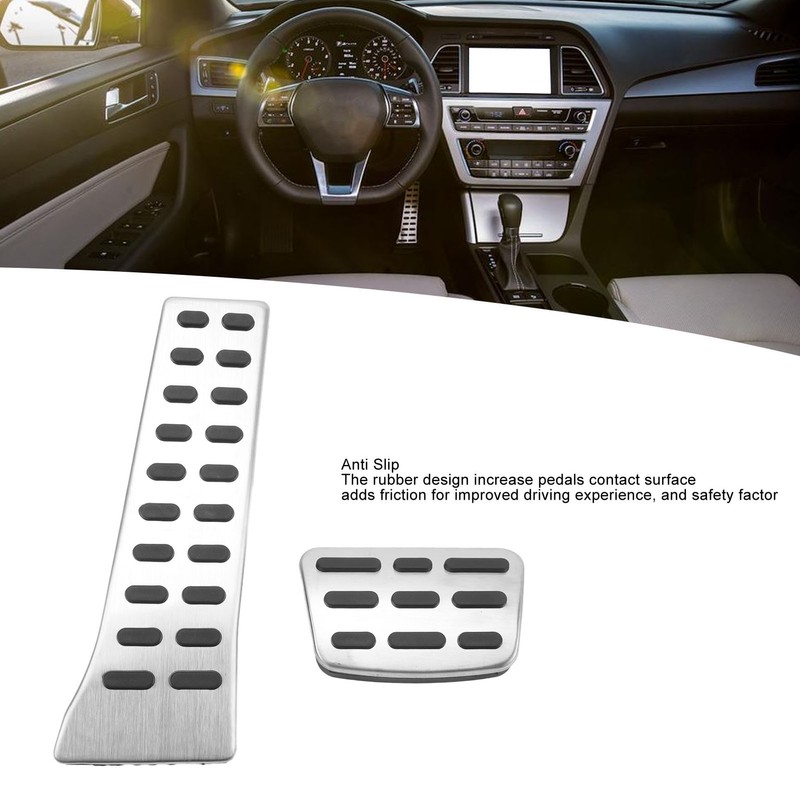 Gas Brake Accelerator Pedal Cover Stainless Steel Anti Slip Foot