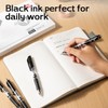 deli Gel Pens, 30 Pcs Retractable Pens Black Ink, Medium