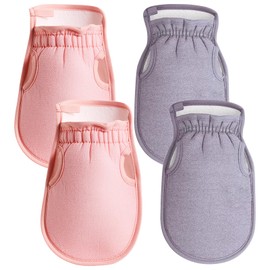 MLPKOI 4 Stück Peelinghandschuh Körper, Exfoliating Gloves, Body scrub Peelinghandschuh, Peelinghandschuh für Bad - Peeling Handschuh, Hamam Handschuh Peeling, abgestorbene Haut Entferner