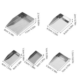 SEWACC 5pcs Stainless Steel Jewelry Making Tools Set Mini Bead Scoop and Shovel for Gemstone Sorting Crafting and Pearl Making