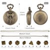 Mini DND Dice Set with Steampunk Barbarian Axe Pocket Watch