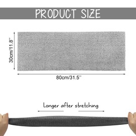 African Net Sponge Bath African Exfoliating Net Long Bath Net Sponge Nylon African Net Sponge Cloth for Daily Bath Shower (Black)