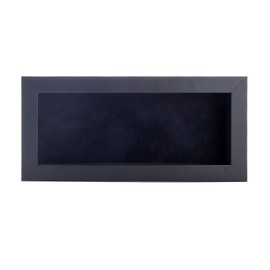 14x28 Shadow Box Frame Black Wood | with a 3/4" Usable Display Depth | Includes a Black Real Suede Texture Acid-Free Backing Board, UV Resistant Acrylic, and Hanging Hardware