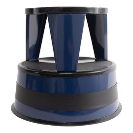 Cramer Kik Step Steel Step Stool - Two Step Stool, Holds 350 lbs (Blue)