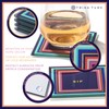 Trina Turk Glass Drink Coasters, Set of 4 Absorbent Beverage