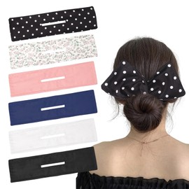 Maxqzin 6Pcs Hair Bun Maker, Bun Maker, Bun Makers for Women's Hair French Curl Hair Clips and Accessories for Women's Long, Thick or Thin Hair