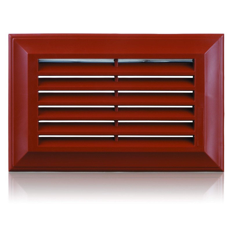 Blauberg UK Decor 81X136 Terracotta Flat Plastic Duct Air Brick
