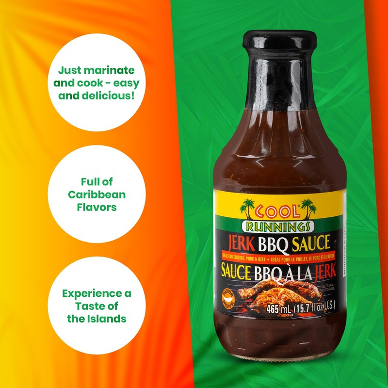 Cool Runnings Jerk BBQ Sauce 465ml - Bold and Smoky