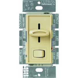 Lutron Skylark Preset Dimmer, 1000-Watt Incandescent, Single-Pole/3 Way, S-103P-IV, Ivory