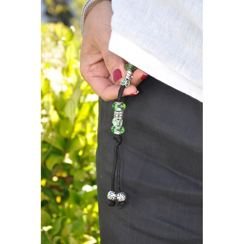 NAVIKA Green Crystal Bead Stroke Counter