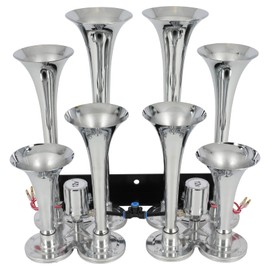 Ineedup 135dB Train Truck Horn Air Tank Car Horn Tank Air Horn Train Horn For Truck Train Horn Kit Dixie Horn Airhorns 12V Loud Car Horns Truck Air Horn