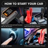 mozim-USA Jump Starter with Air Compressor, 3000A Portable Car Battery