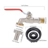 IBC Tote Adapter 1/2in Leakproof Brass Valve Coarse Thread for