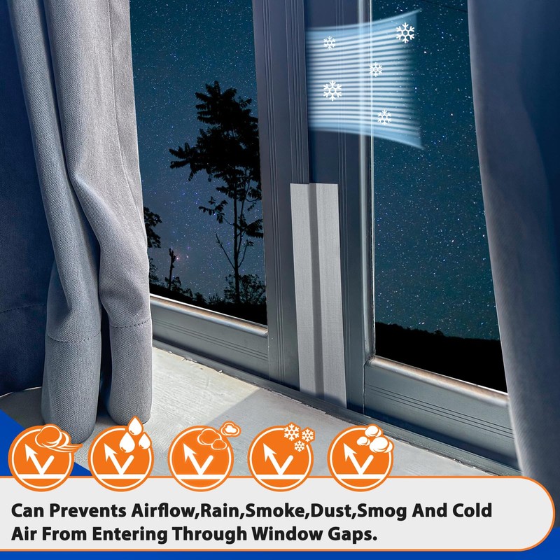 Silver Window Weather Sealing Tape,Window Draft Isolation Sealing Film Tape,Window