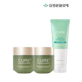 Half Club / Kim Jung Moon Aloe Cure 2X Cream (2 pieces) + Realoe Soothing Gel 150ml (1 piece) / 김정문알로에 큐어 2X크림 2개+리알로에 수딩젤 150ml 1개