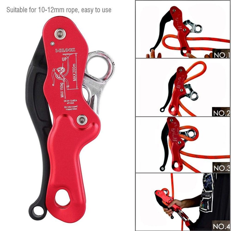 Descender Rappelling Descender Self Braking Descender High Strength Durable 10-12mm