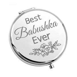 CHOORO Babushka Gift Best Babushka Ever Pocket Mirror Babushka Present Babushka Birthday Gift (Babushka-m)