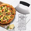 KEISSCO Pizza Cutter Stainless Steel Ulu knife Razor Sharp Rocker