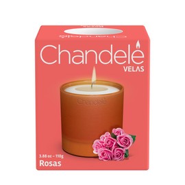 Vela aromática Rosas en Vaso de barro